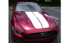 2015 Mustang - Dual Hood Stripes Solid Style